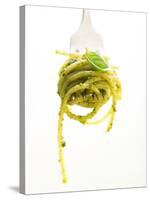 A Forkful of Spaghetti with Pesto-Marc O^ Finley-Stretched Canvas