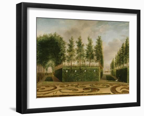 A Formal Garden, 1766-Johannes Janson-Framed Giclee Print