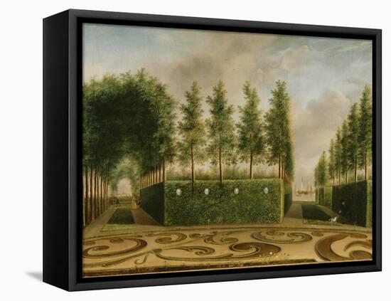 A Formal Garden, 1766-Johannes Janson-Framed Stretched Canvas