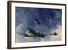 A Formation of B-17 Flying Fortress Bombers-Stocktrek Images-Framed Art Print