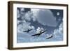 A Formation of Royal Air Force Supermarine Spitfires-Stocktrek Images-Framed Art Print