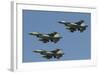 A Formation of Turkish Air Force F-16C/D Aircraft-Stocktrek Images-Framed Photographic Print