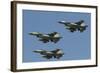 A Formation of Turkish Air Force F-16C/D Aircraft-Stocktrek Images-Framed Photographic Print