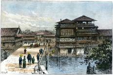 Yebisu Bashi, Osaka, Japan, 1891-A Forsyth-Stretched Canvas