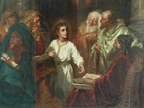 Christ In The Temple-A. Forti-Framed Stretched Canvas