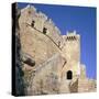 A Fortress on Lindos Acropolis, 14th Century-CM Dixon-Stretched Canvas