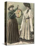 A Fortune-Teller Uses a 'Wheel of Fortune'-null-Stretched Canvas