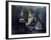 A Foundry: Hot Metal Has Been Poured into a Mould and Inflammable Gas Is Rising-Graham Sutherland-Framed Giclee Print