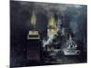 A Foundry: Hot Metal Has Been Poured into a Mould and Inflammable Gas Is Rising-Graham Sutherland-Mounted Giclee Print