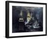 A Foundry: Hot Metal Has Been Poured into a Mould and Inflammable Gas Is Rising-Graham Sutherland-Framed Giclee Print