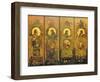 A Four Leaf Screen with Portraits of Shakespeare, Milton, Chaucer and Spenser-Scott-Framed Giclee Print