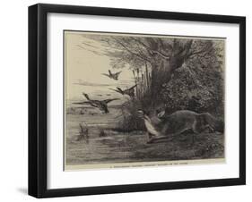 A Four-Legged Poacher, Reynard Baulked of His Dinner-Charles Harvey Weigall-Framed Giclee Print