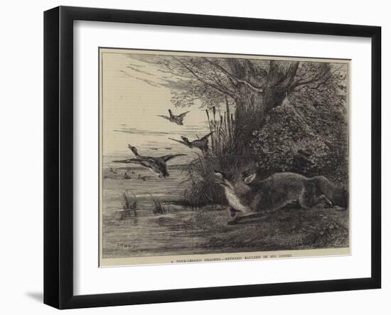 A Four-Legged Poacher, Reynard Baulked of His Dinner-Charles Harvey Weigall-Framed Giclee Print