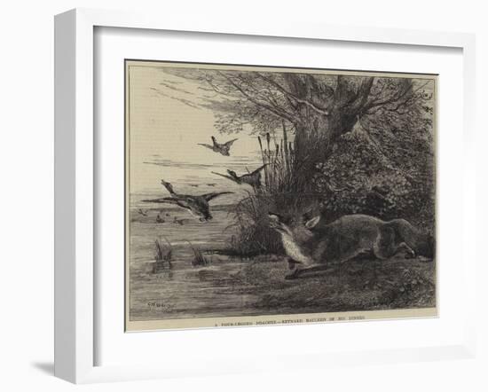 A Four-Legged Poacher, Reynard Baulked of His Dinner-Charles Harvey Weigall-Framed Giclee Print