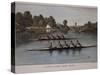 A Four-Oared Shell Race-Currier & Ives-Stretched Canvas