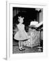 A Four Year Old Girl Looks on as Her Mother Presents the Birthday Cake, Ca. 1957-null-Framed Photographic Print