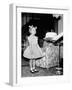 A Four Year Old Girl Looks on as Her Mother Presents the Birthday Cake, Ca. 1957-null-Framed Photographic Print