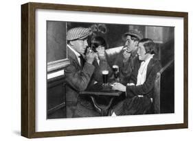 A Foursome in a Bal-Musette, Paris, 1931-Ernest Flammarion-Framed Giclee Print