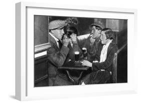 A Foursome in a Bal-Musette, Paris, 1931-Ernest Flammarion-Framed Giclee Print