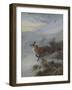 A Fox in a Winter Landscape-Archibald Thorburn-Framed Giclee Print