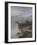 A Fox in a Winter Landscape-Archibald Thorburn-Framed Giclee Print