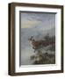 A Fox in a Winter Landscape-Archibald Thorburn-Framed Premium Giclee Print