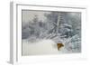 A Fox in Winter Woods, 1928-Bruno Andreas Liljefors-Framed Giclee Print