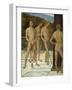 A Fragment: Four Male Nude Figures, C.1505-Pietro Perugino-Framed Giclee Print