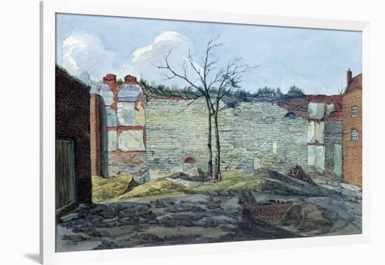 A Fragment of the Old London Wall, 1796-William Capon-Framed Giclee Print