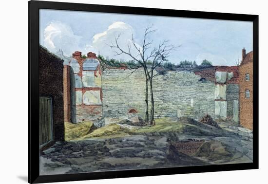 A Fragment of the Old London Wall, 1796-William Capon-Framed Giclee Print