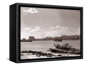 A Fraserburgh Herring Boat Returns to Port Escorted by a Squadron of Sea Gulls, 1935-null-Framed Stretched Canvas