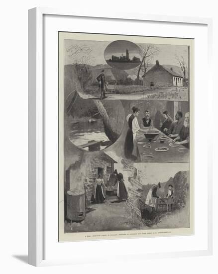 A Free Communist Colony in England, Sketches at Clousden Hill Farm, Forest Hall, Northumberland-Henry Charles Seppings Wright-Framed Giclee Print