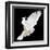 A Free Flying White Dove Isolated On A Black Background-Irochka-Framed Art Print