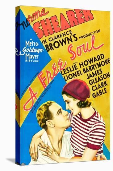 A Free Soul, Leslie Howard, Norma Shearer, 1931-null-Stretched Canvas