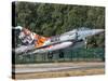 A French Air Force Mirage 2000 Lands on the Runway at Kleine Brogel Air Base, Belgium-Stocktrek Images-Stretched Canvas