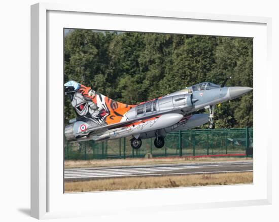 A French Air Force Mirage 2000 Lands on the Runway at Kleine Brogel Air Base, Belgium-Stocktrek Images-Framed Photographic Print