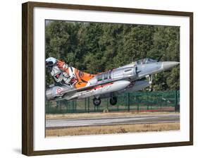 A French Air Force Mirage 2000 Lands on the Runway at Kleine Brogel Air Base, Belgium-Stocktrek Images-Framed Photographic Print