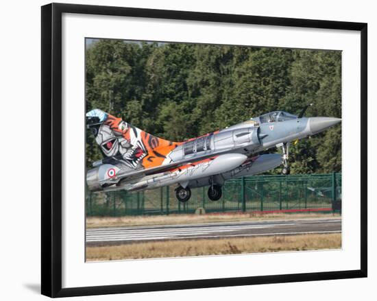 A French Air Force Mirage 2000 Lands on the Runway at Kleine Brogel Air Base, Belgium-Stocktrek Images-Framed Photographic Print