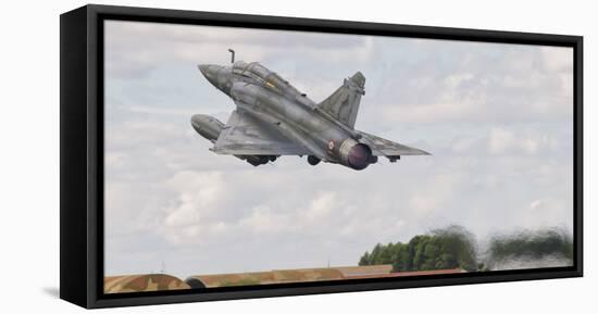 A French Air Force Mirage 2000D Taking Off in Spain-Stocktrek Images-Framed Stretched Canvas