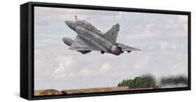 A French Air Force Mirage 2000D Taking Off in Spain-Stocktrek Images-Framed Stretched Canvas
