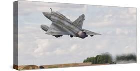 A French Air Force Mirage 2000D Taking Off in Spain-Stocktrek Images-Stretched Canvas