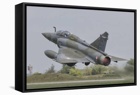 A French Air Force Mirage 2000D Taking Off-Stocktrek Images-Framed Stretched Canvas