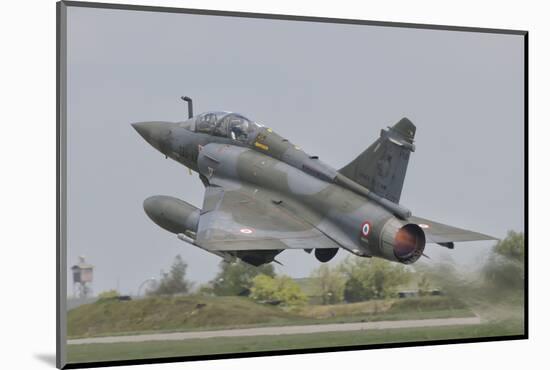 A French Air Force Mirage 2000D Taking Off-Stocktrek Images-Mounted Photographic Print
