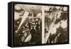 A French Airship's Night Attack: the Scene on the Navigating Platform-null-Framed Stretched Canvas