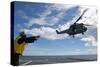 A French Armee De Terre Sa 380 Puma Helicopter Taking Off-null-Stretched Canvas