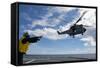 A French Armee De Terre Sa 380 Puma Helicopter Taking Off-null-Framed Stretched Canvas