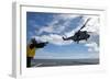 A French Armee De Terre Sa 380 Puma Helicopter Taking Off-null-Framed Photographic Print