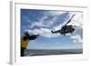 A French Armee De Terre Sa 380 Puma Helicopter Taking Off-null-Framed Photographic Print