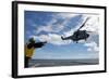 A French Armee De Terre Sa 380 Puma Helicopter Taking Off-null-Framed Photographic Print