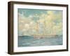 A French Barque in Falmouth Bay, 1902-Henry Scott Tuke-Framed Giclee Print